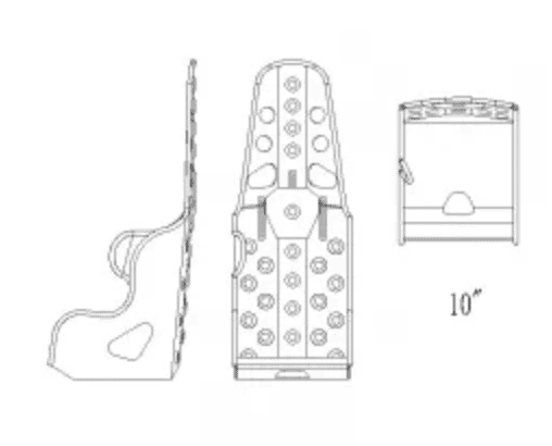 10" full alloy competition seat