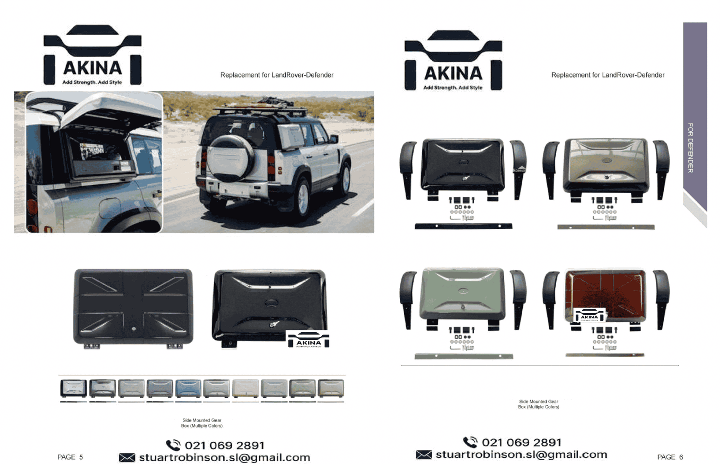 2020 up Defender - Side Box