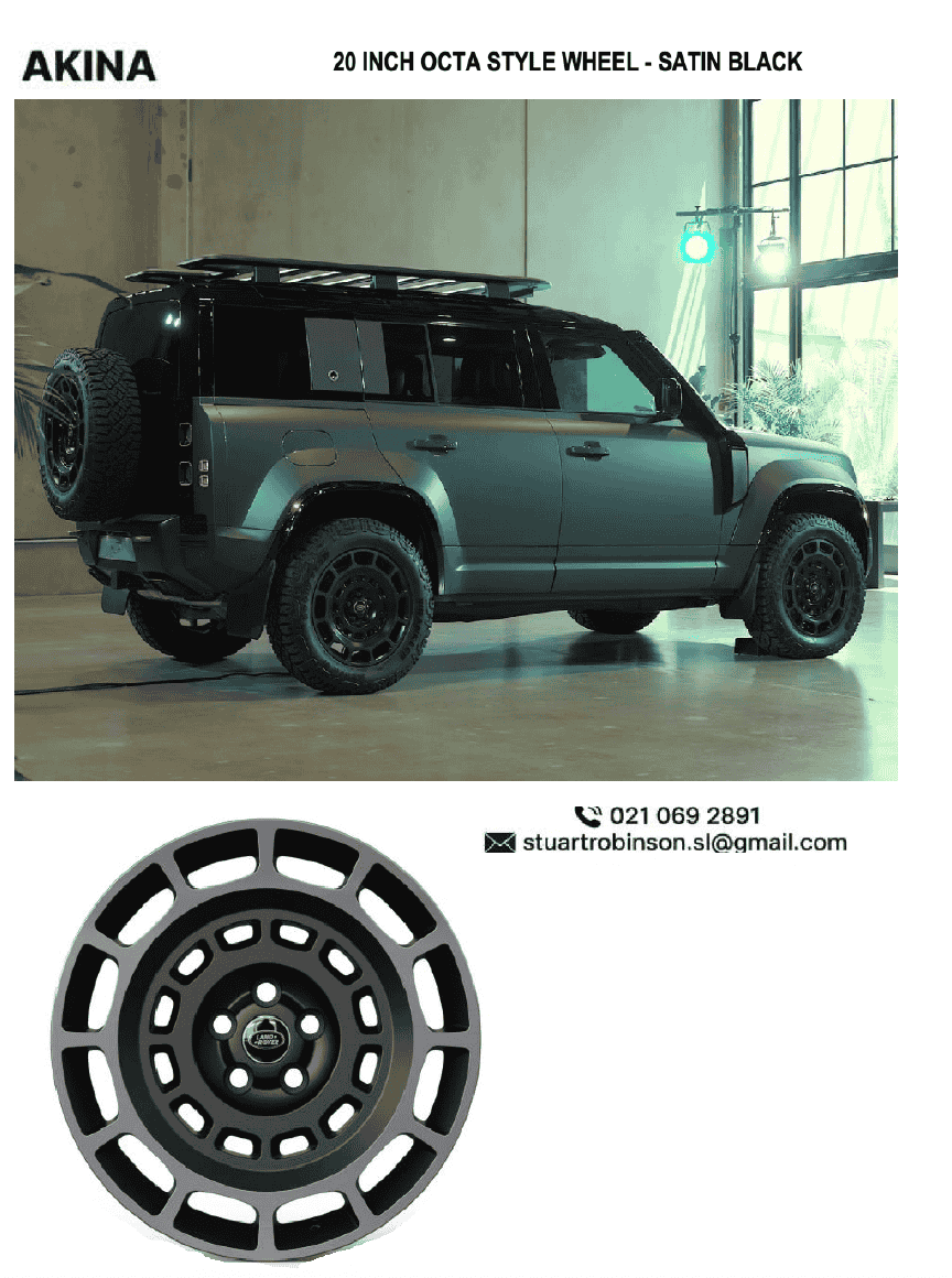 2020 up Defender Octa Style Wheels - 20 inch
