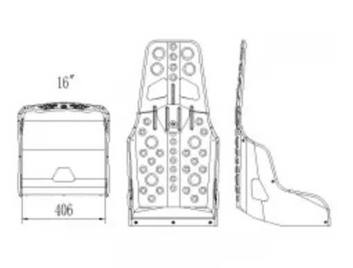 16" full alloy competition seat - Gen 2