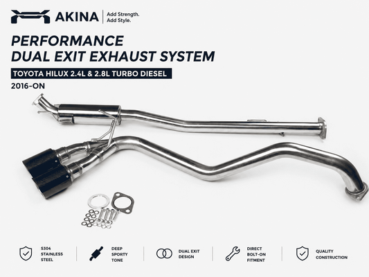 Toyota Hilux 2.4L & 2.8L Turbo Diesel (2016-On) Exhaust System