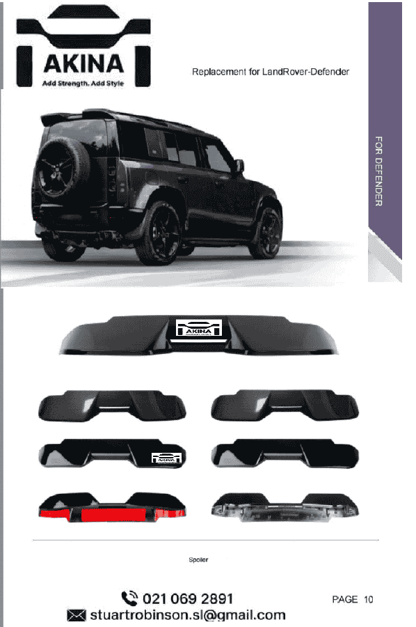 2020 Up Defender Spoiler/Wing 2