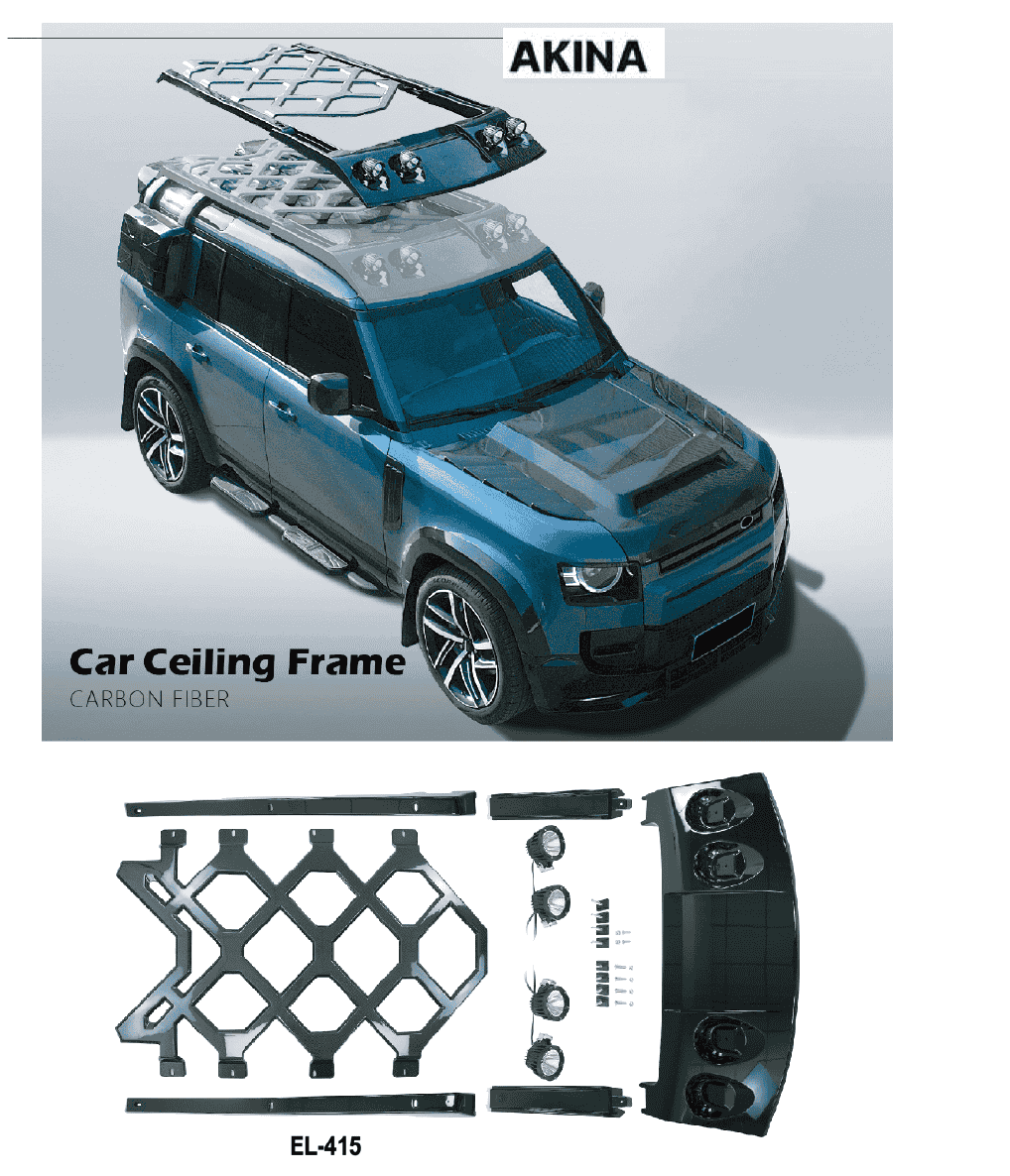 2020 up Defender - Carbon Fibre Roof Rack system
