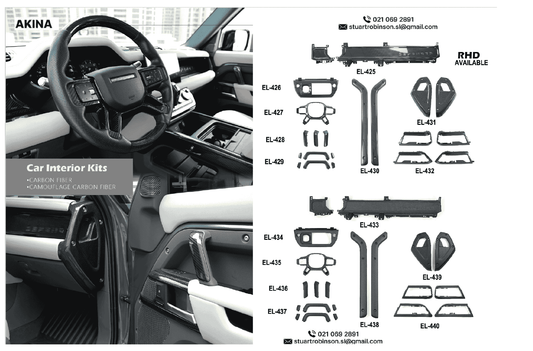 2020 up Defender Interior kit - Carbon - 2 options