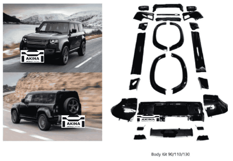 2020 Up Defender Bodykit, Full car skirting