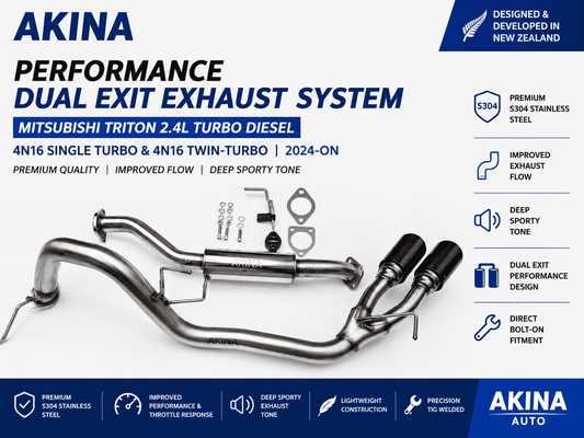 Mitsubishi Triton 2.4L Turbo Diesel (2024-On) AKINA Exhaust