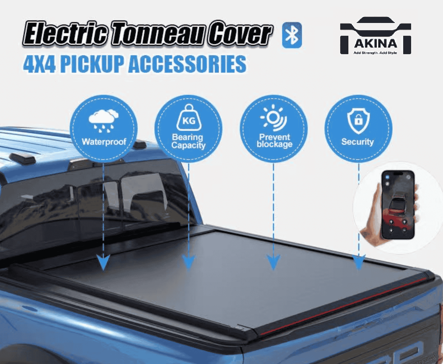 Tonneau cover ADVANCED PLUS- Akina electric