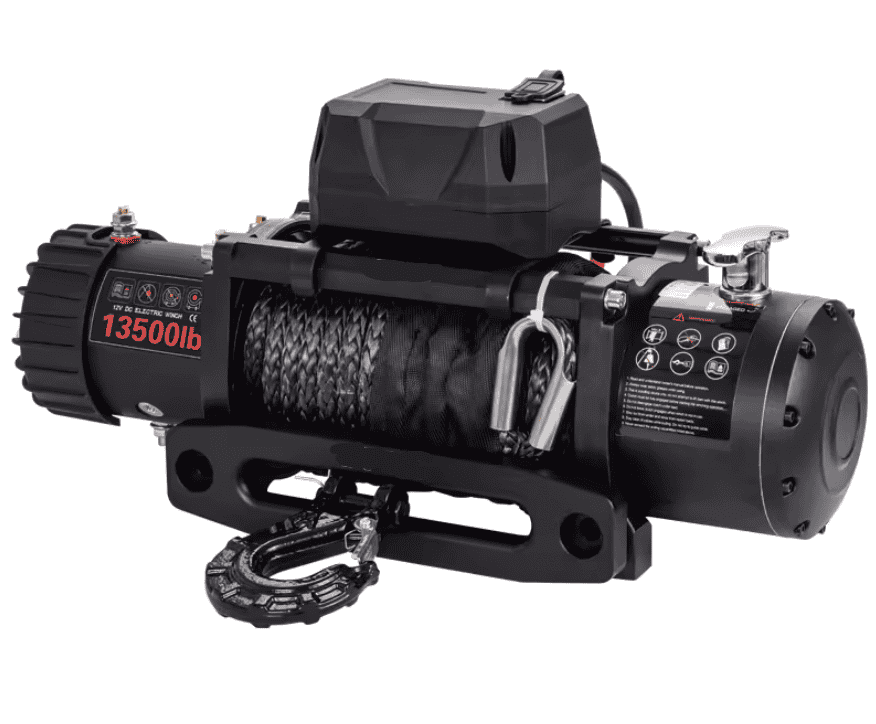 AKINA 13,500LB Electric Winch – Synthetic Rope, Wireless Control (12V 4x4 Recovery Winch)