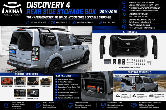 Land Rover Discovery 4 Side Storage Box 2014-2016 | Rear Accessory Box | Discovery 4