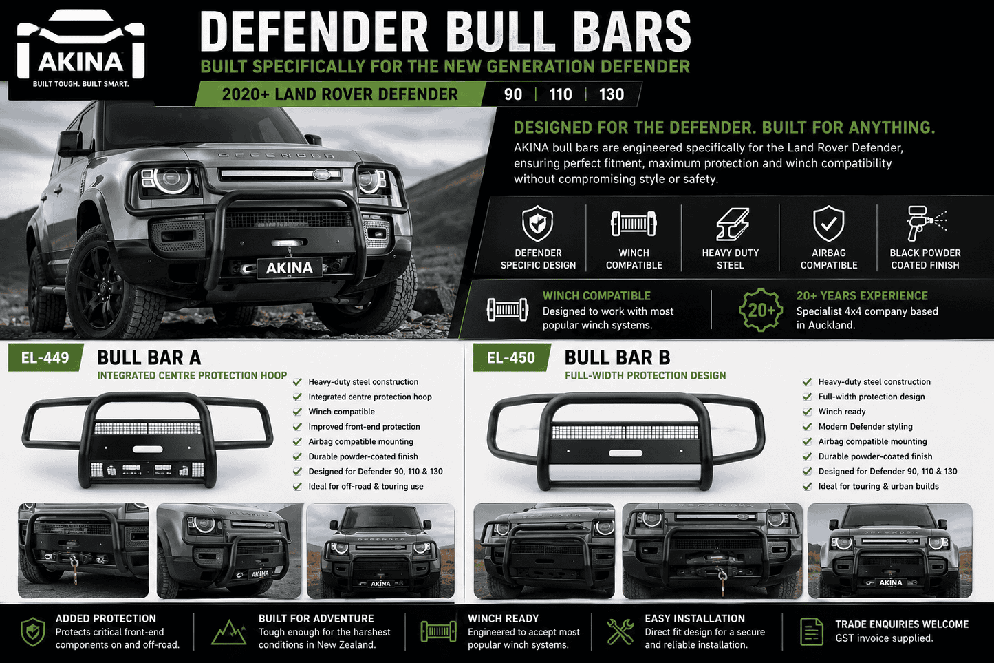 Bull - Bar Defender A EL-449