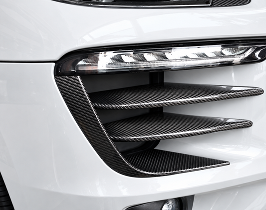 Porsche Macan Dry Carbon Fibre Fog Light Trim