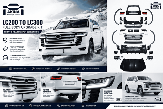 Toyota Land Cruiser 200 → LC300 Style Front & Rear Bumper Upgrade Kit
