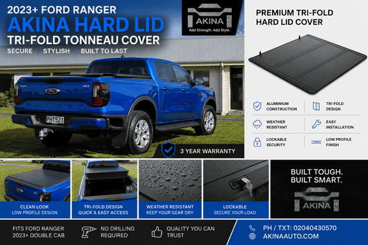 All Utes - Hard Lid Tri Fold Tonneau Cover | AKINA